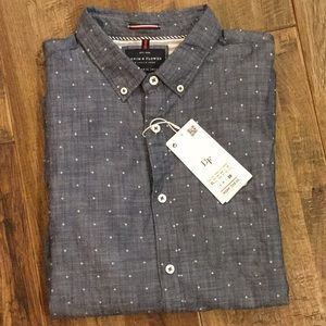 Denim & Flower slim fit button down. NWT